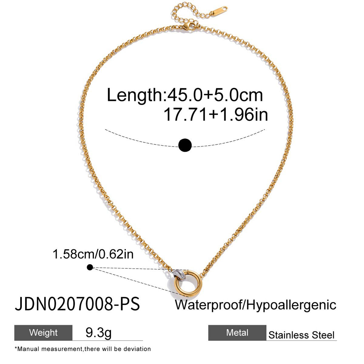Collana con ciondolo a barra in acciaio inossidabile placcato in acciaio al titanio geometrico a forma di cuore, elegante e minimalista, per donne