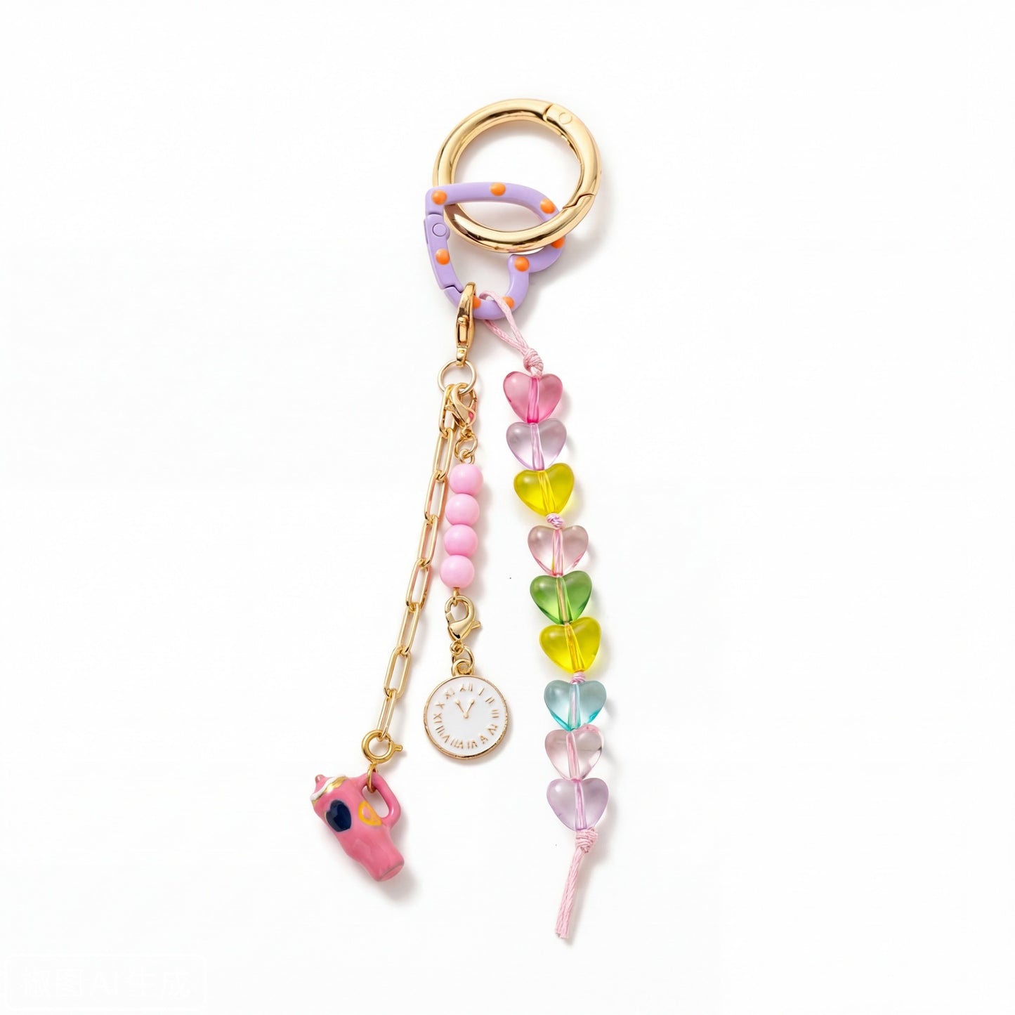 Minimalist Geometric Striped Gold Plated Brass Charm Bar for Bag Keychain DIY Pendant