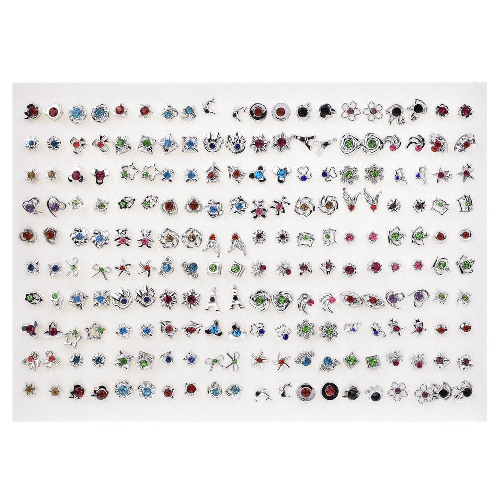 Creative Resin Animal Star Floral Stud Earrings Set for Women