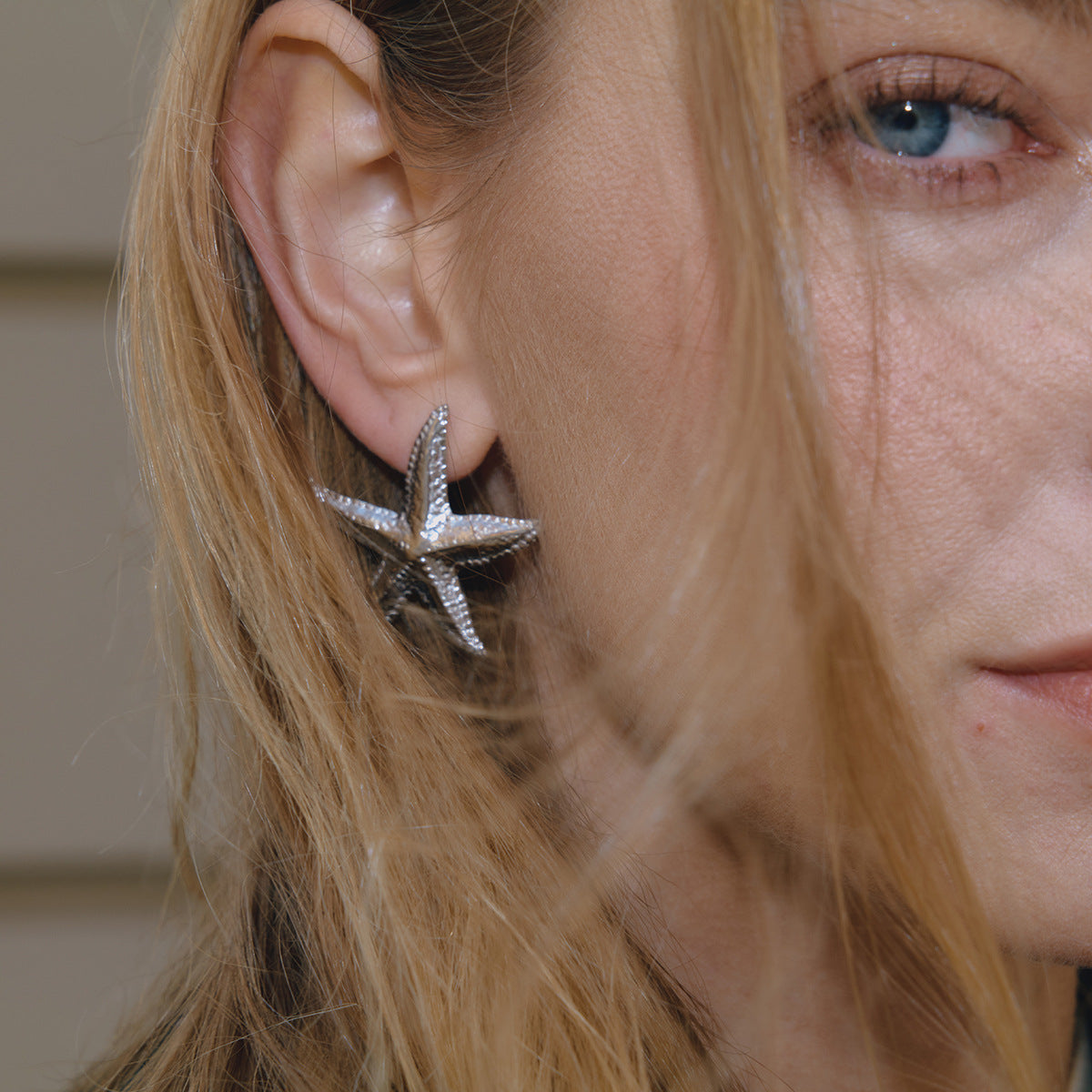 Minimalist Luxury Starfish Stainless Steel Earrings PVD Plated
