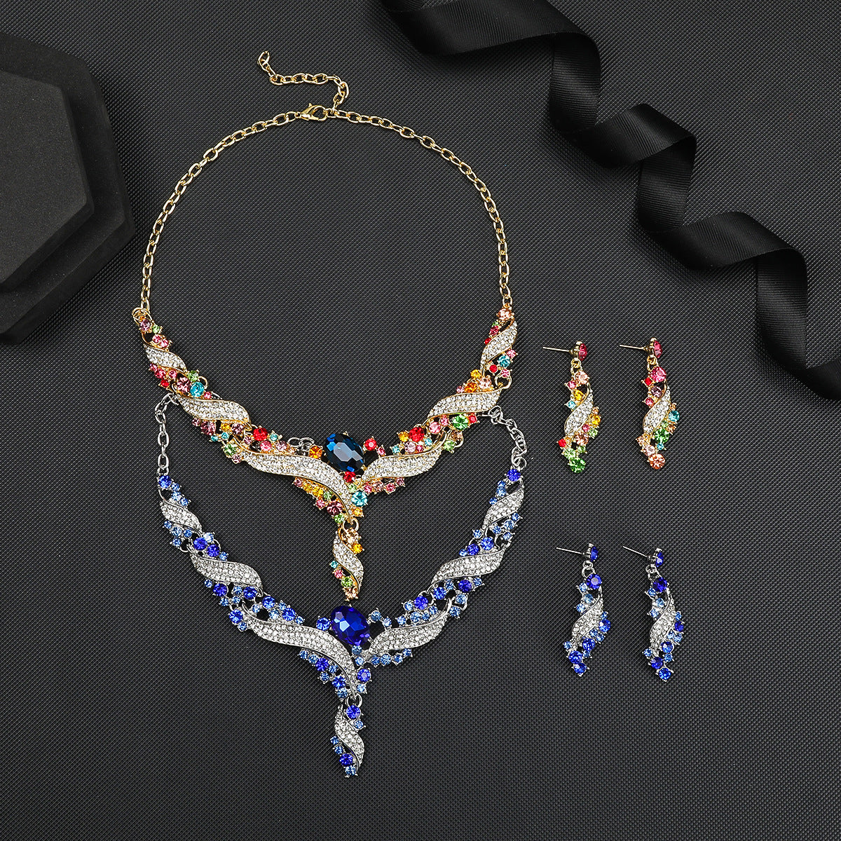 Sweet and Edgy Star Moon Cloud Universe Pendant Necklace Set with Alloy Plated O-Chain and Matching Earrings for Women