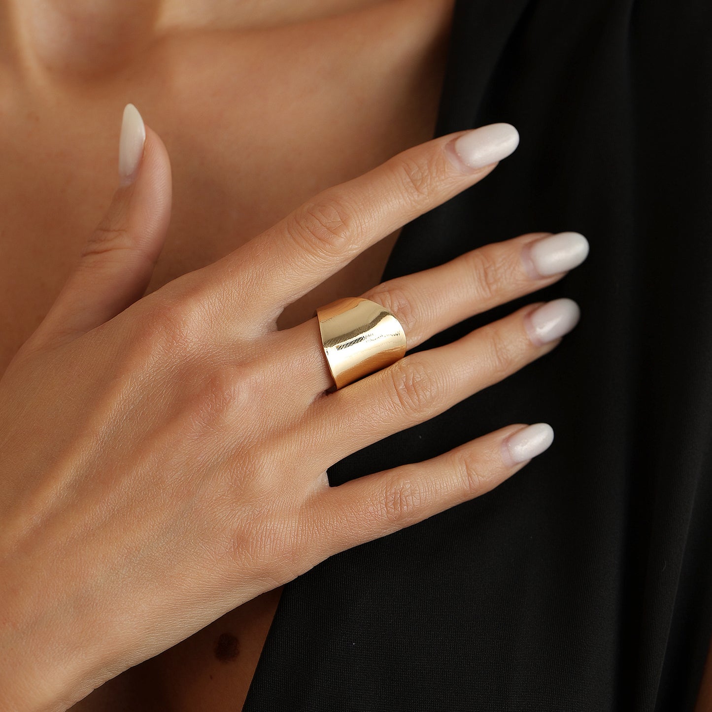 Vintage Geometric Square Plated Zinc Alloy Earrings and Ring Set for Women