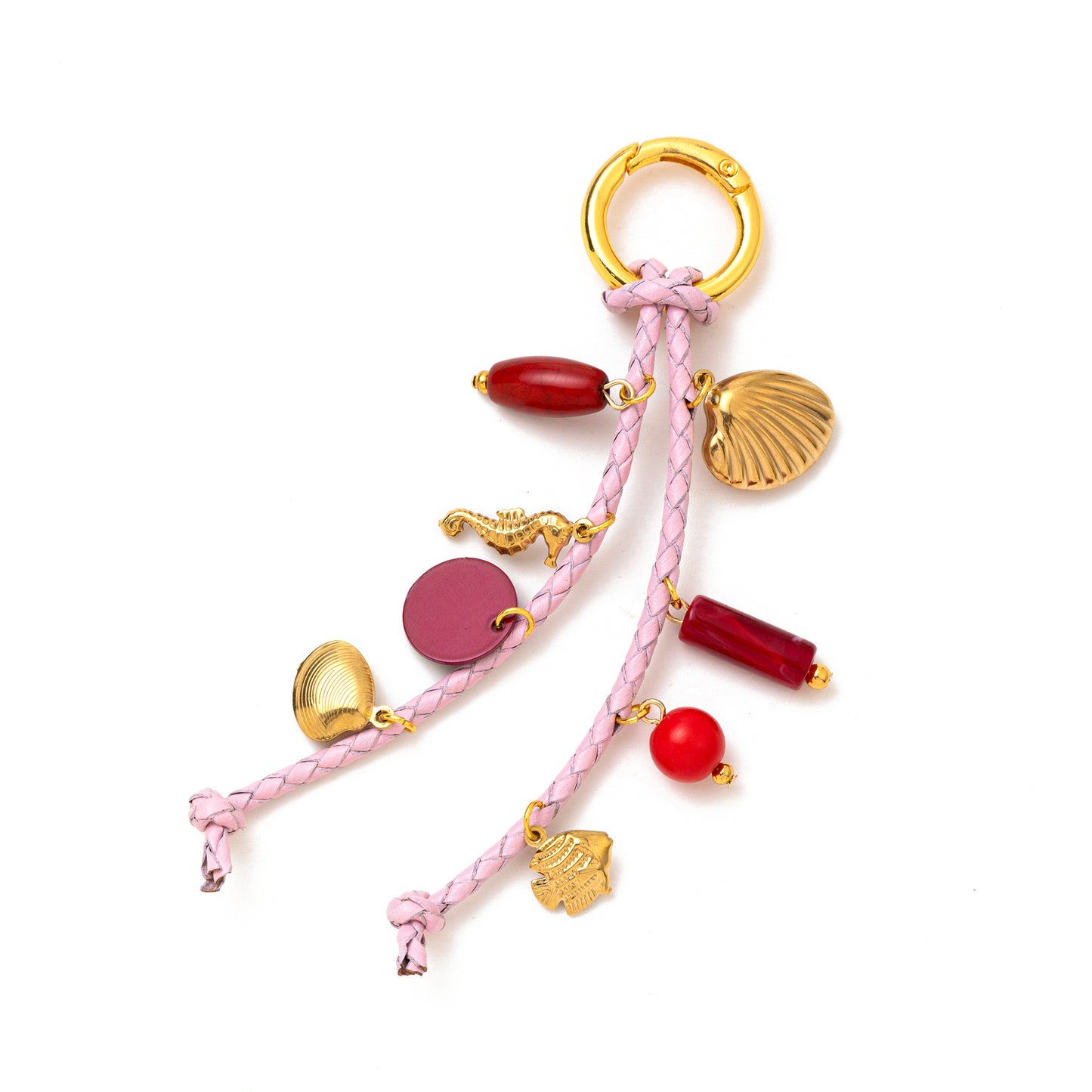 Vintage Sweet Heart Shell Conch Fish Bone Alloy Plated Charm Bar Pendant for Bag Bracelet DIY Accessories