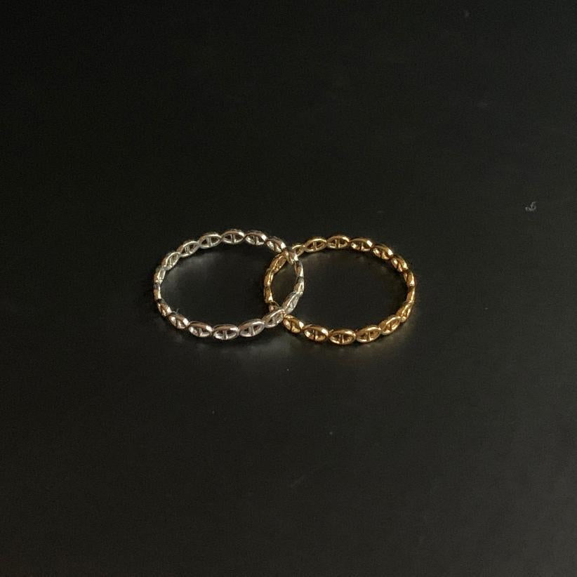 Anello Aperto Rotondo Minimalista Placcato Argento Sterling 925 da Donna