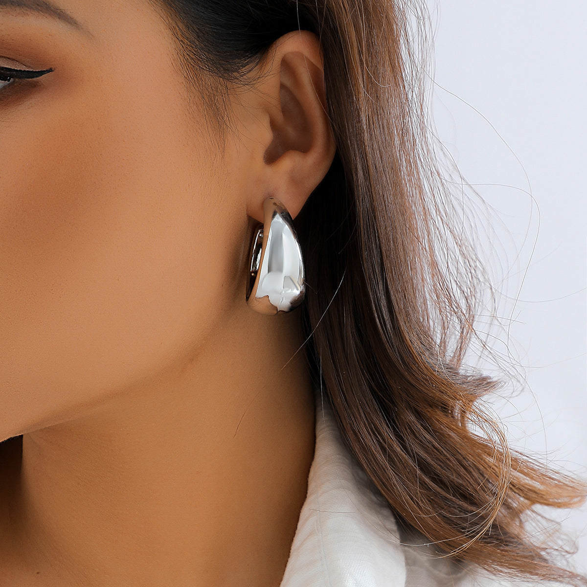 Punk Hip-hop Geometric Plated Iron Earrings