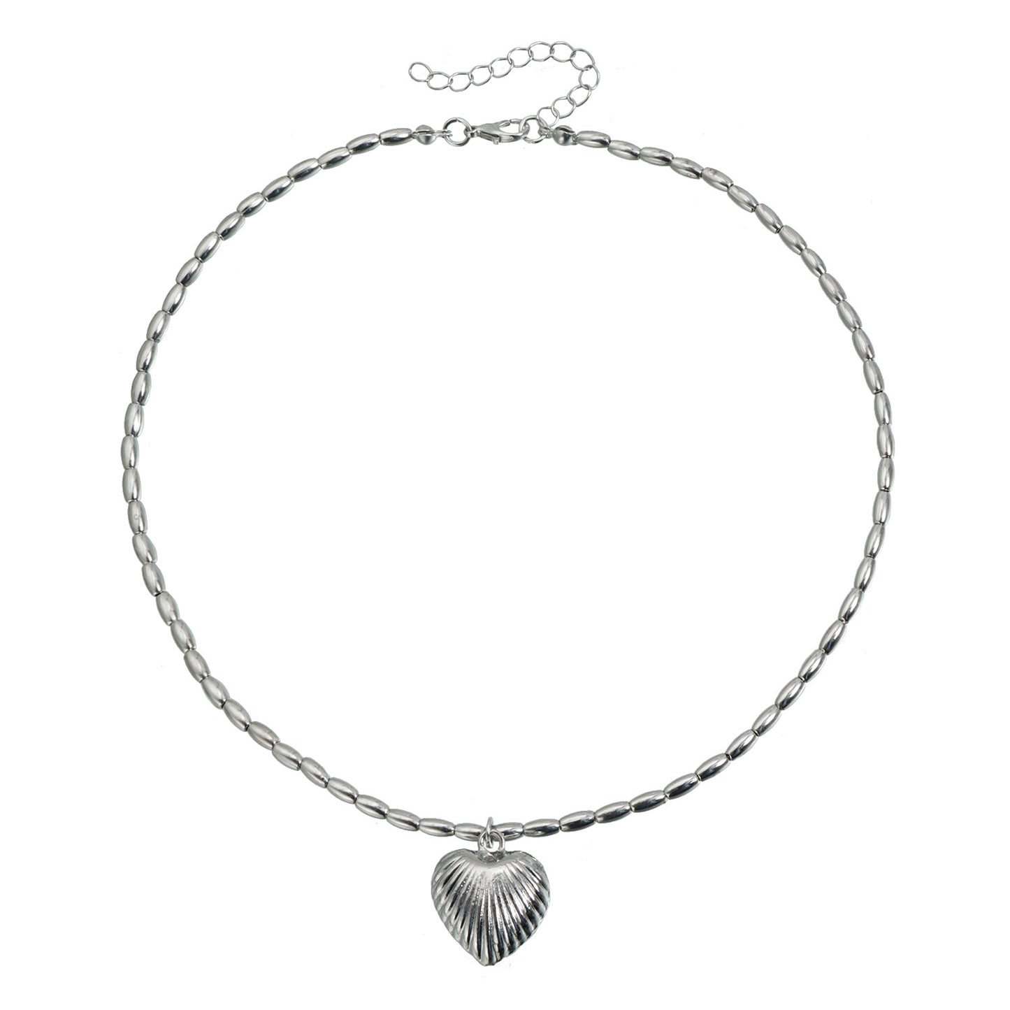 Luxury Heart Geometric Alloy Plated Necklace for Women