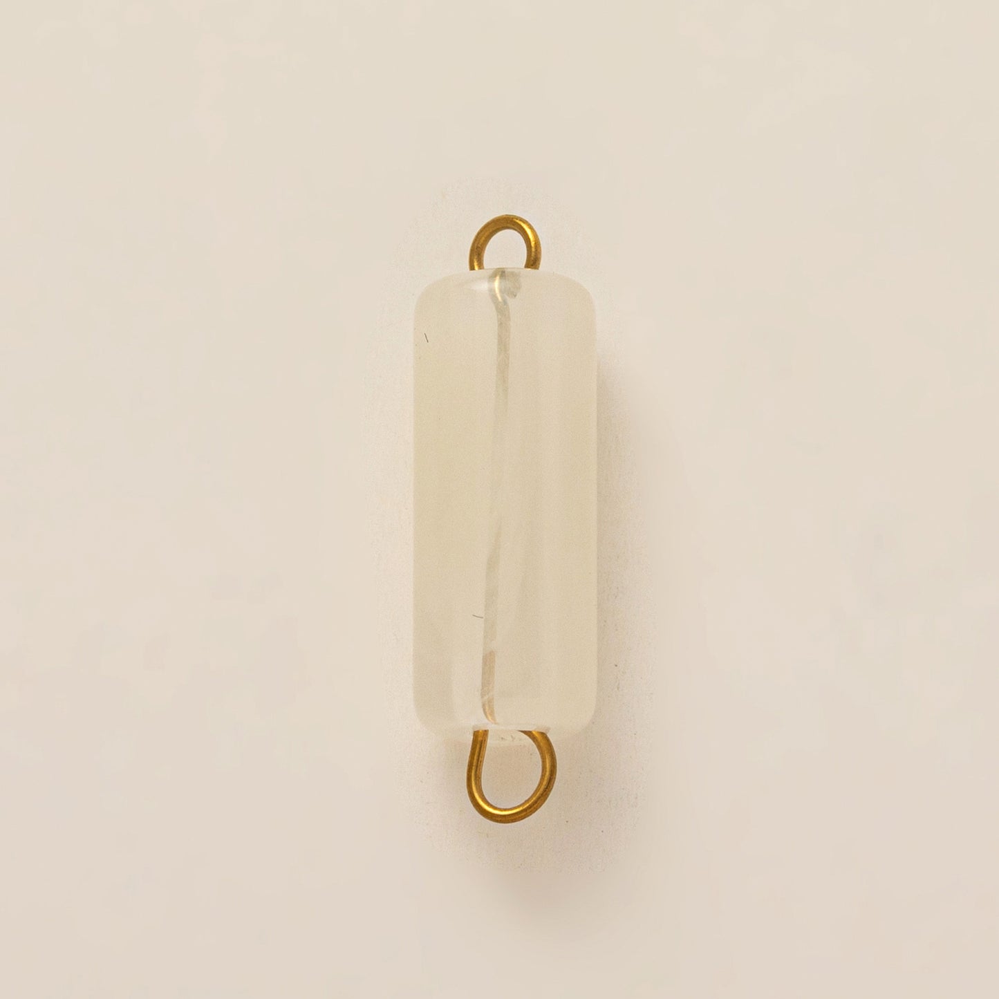 Vintage Gold Plated Stainless Steel Ceramic Moon Astronaut Charm Bar Necklace for Unisex