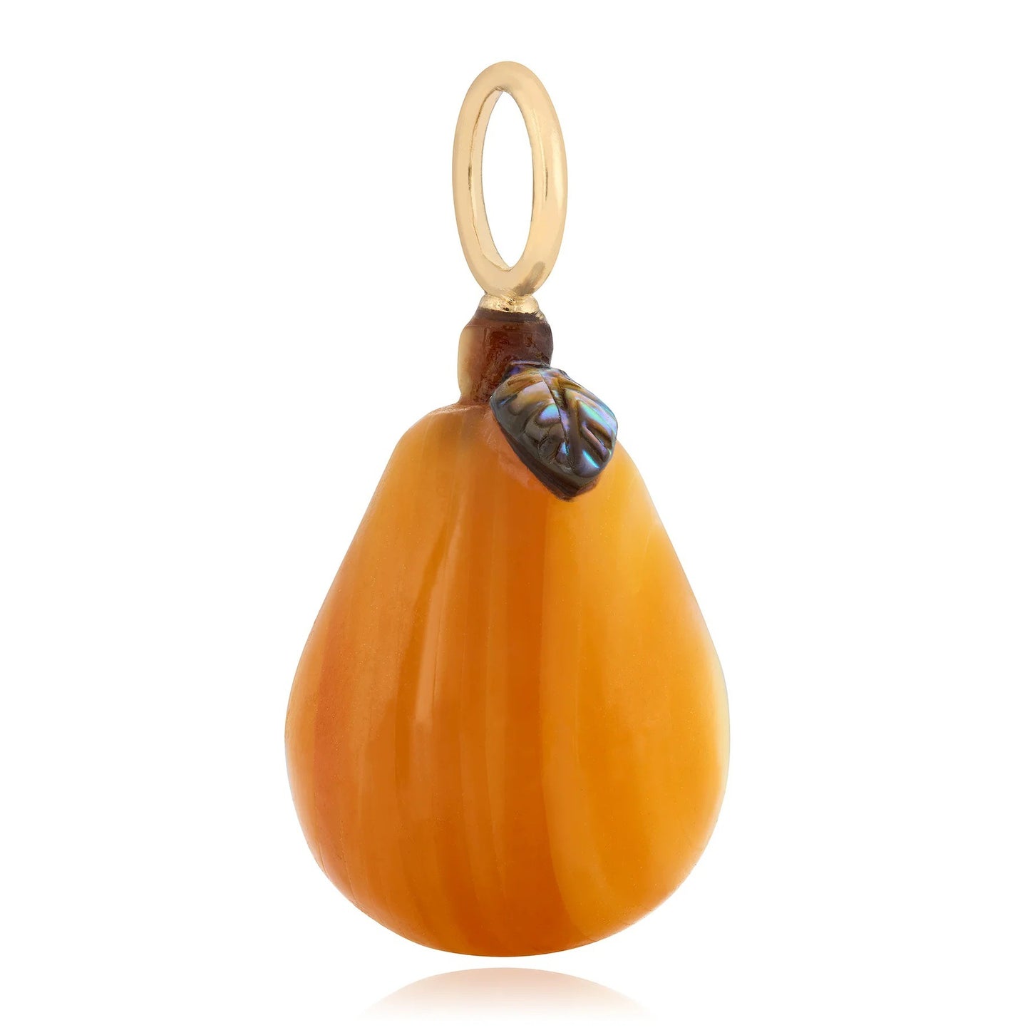 Fruit Charm Bar Brass Plated Corn Chain Necklace Unisex 9g