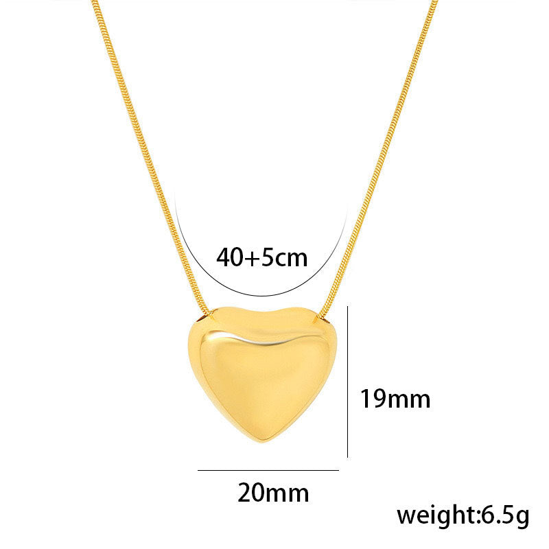 Gargantilla Minimalista para Mujer con Cadena de Serpiente de Acero Titanio Chapada en Oro y Diseño de Lazo