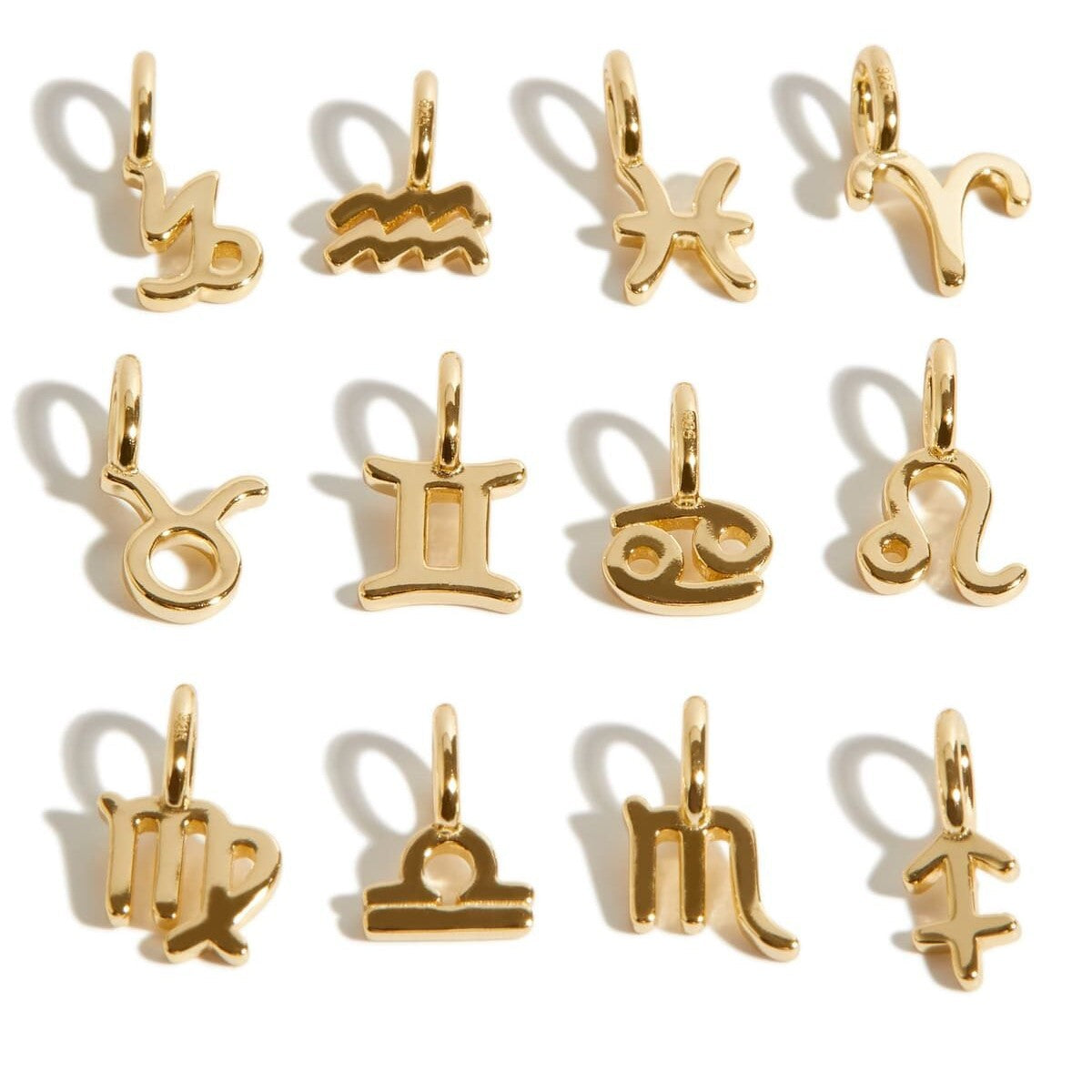 Elegant Stainless Steel PVD Zodiac Charm Bar Necklace