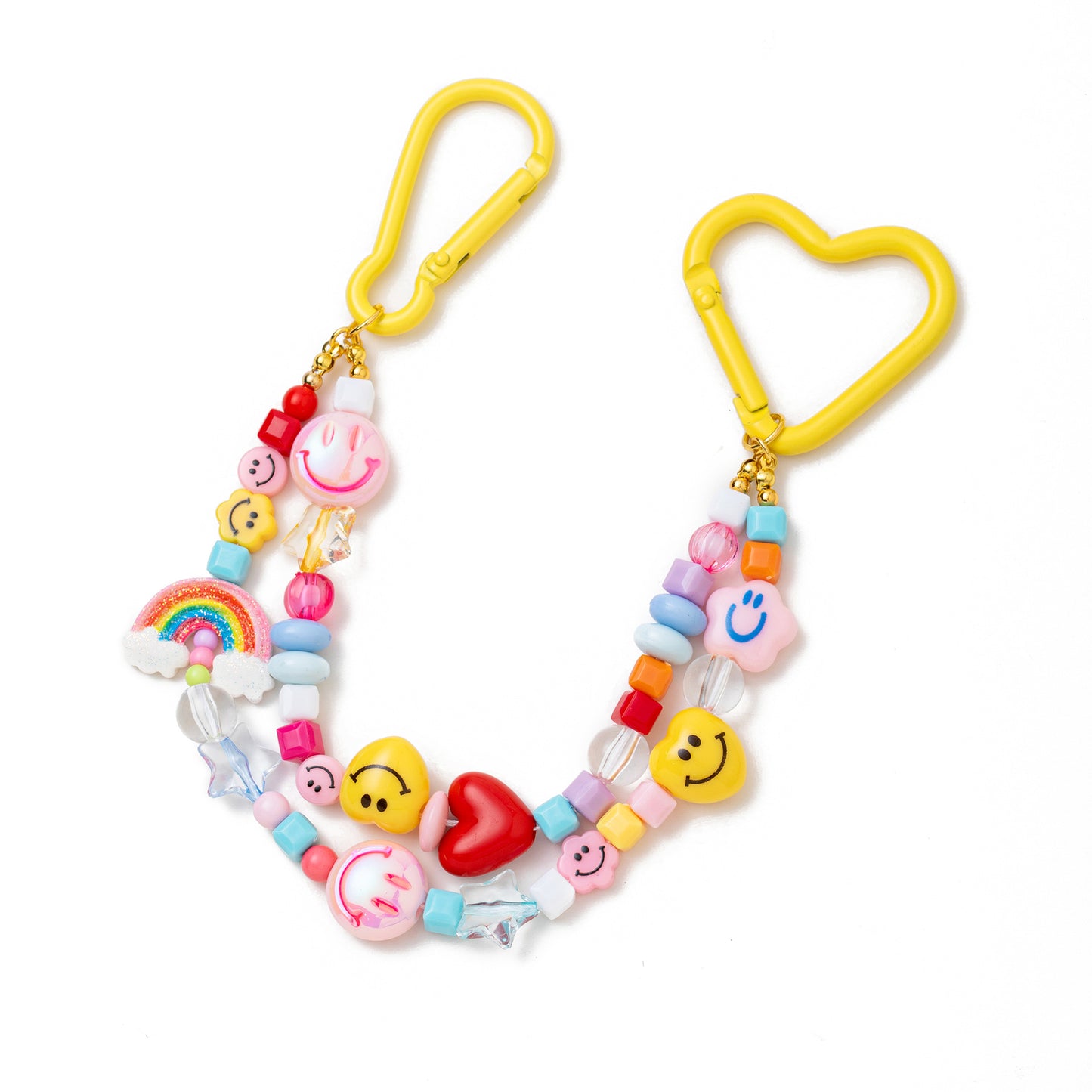 Sweet Minimalist Heart Acrylic Plated Charm Bar