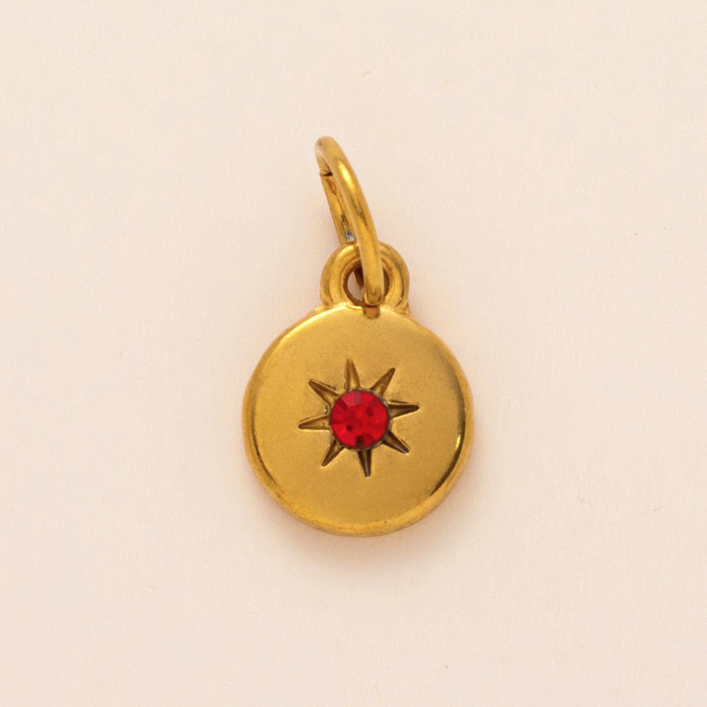 Vintage Round Stainless Steel 18K Gold Plated PVD DIY Charm Bar
