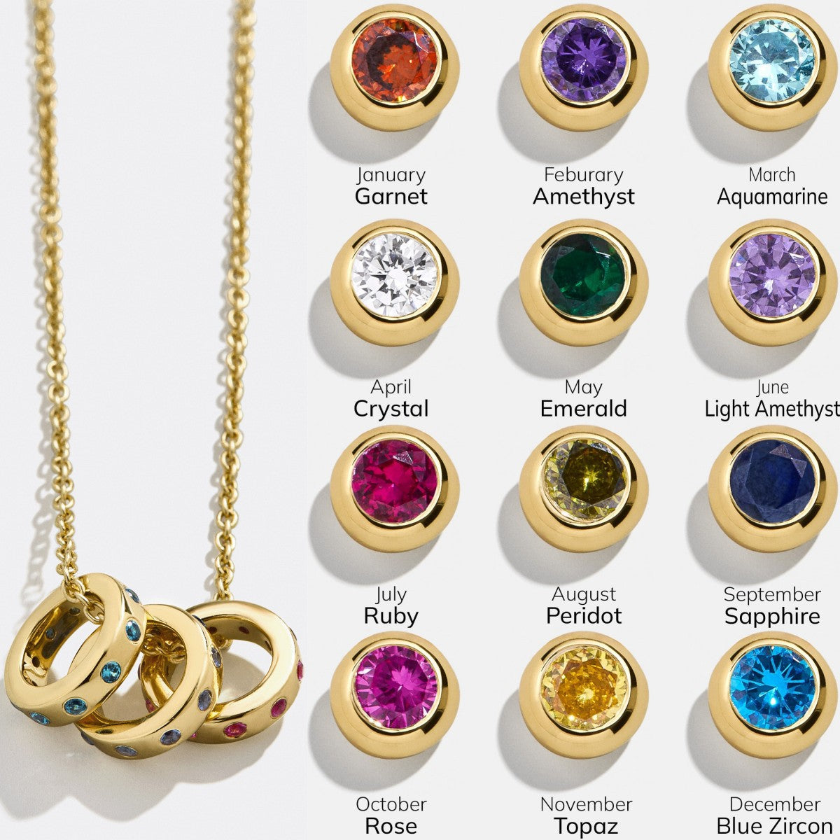 Vintage Round Geometric Titanium Steel Gemstone Inlay Necklace for Women DIY Charm Bar