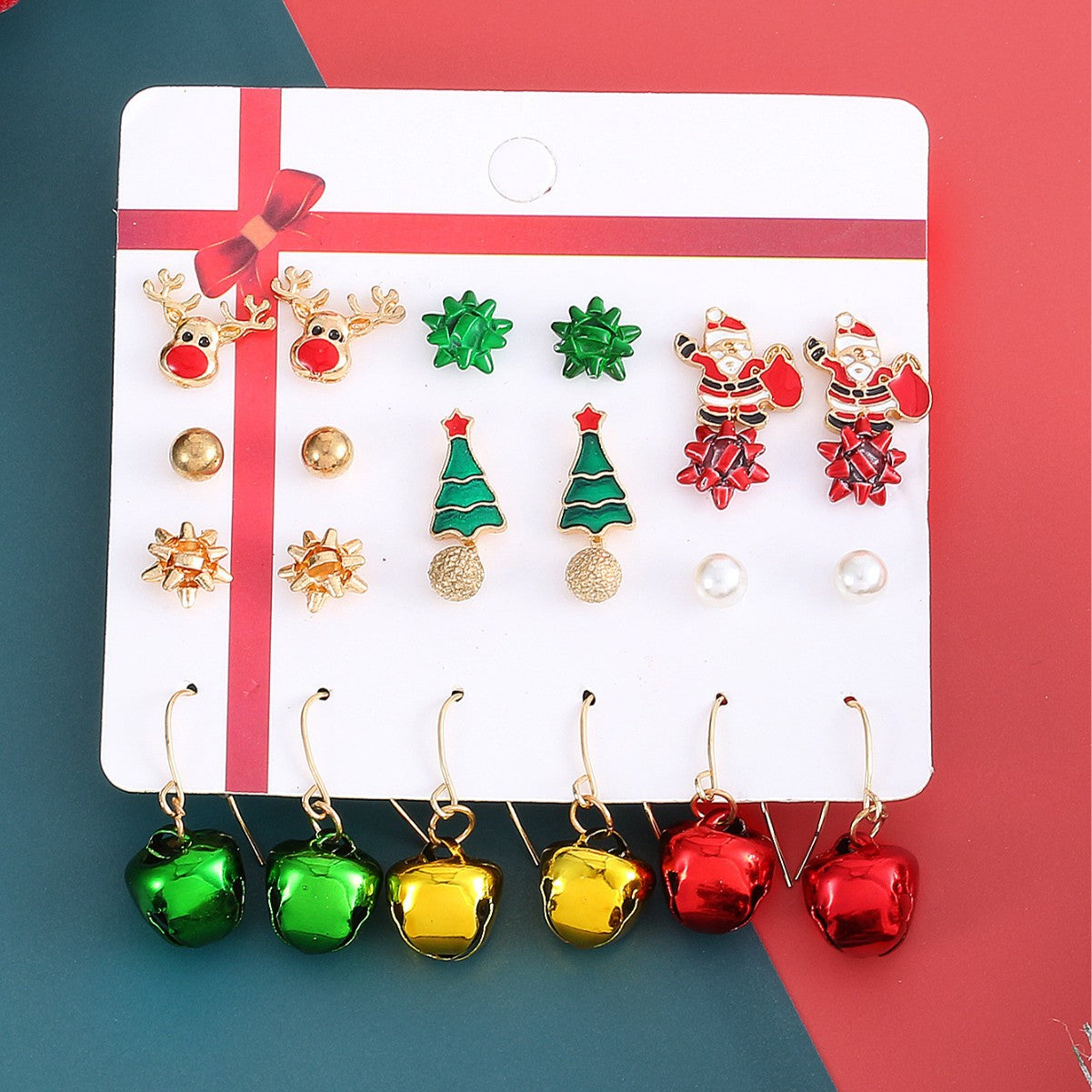 Vintage-Style Deer-Shaped Alloy Stud Earrings with Plated Finish for Women