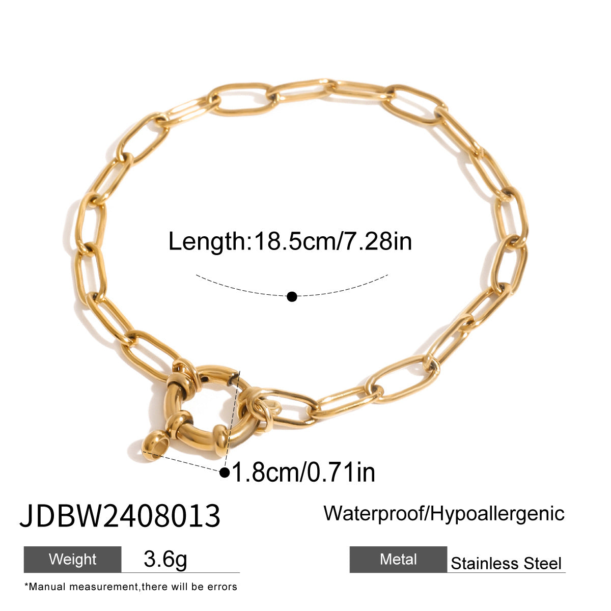 Pulsera Minimalista de Acero Inoxidable con Forma de Fruta, Perlas y Acabado Chapado para Mujer