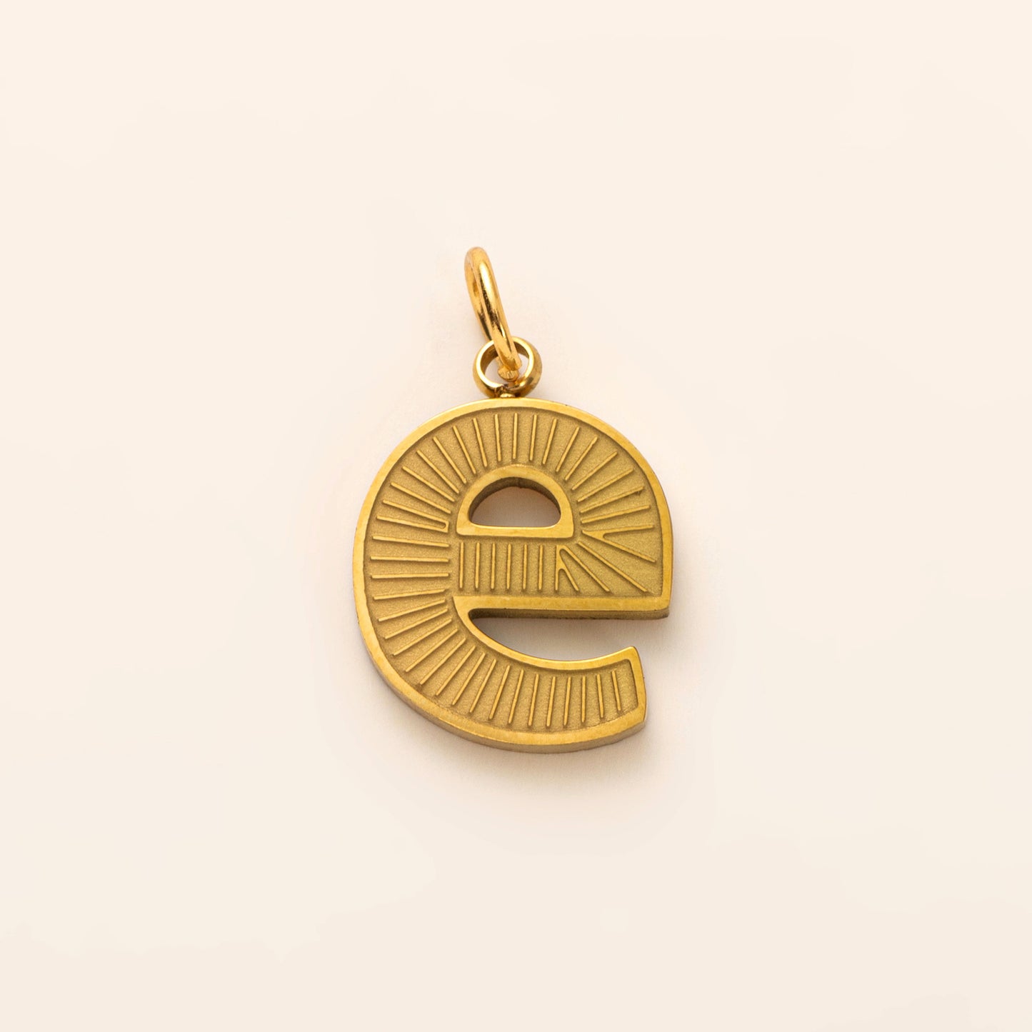 Vintage 18K Gold Plated Letter Stainless Steel Charm Bar Necklace