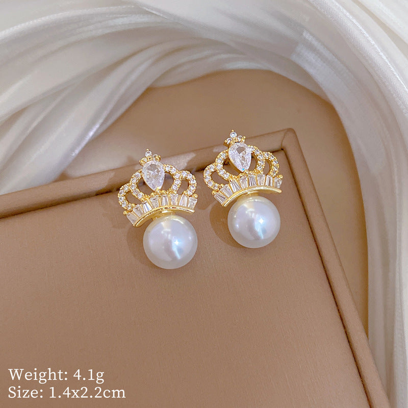 Geometric Stud Earrings for Women with Plated Copper Design, Elegant Long Tassel Drop Earrings, Sweet Style Jewelry