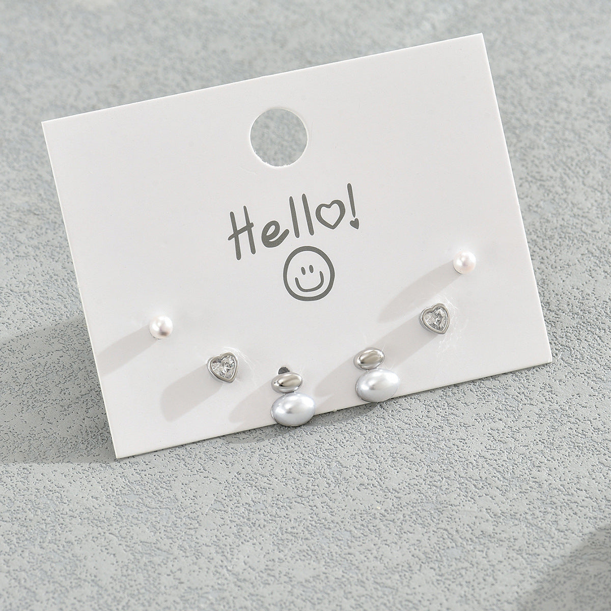 Pendientes de tuerca minimalistas de cobre con incrustaciones de circonita para mujer, conjunto de joyas versátiles para el día a día