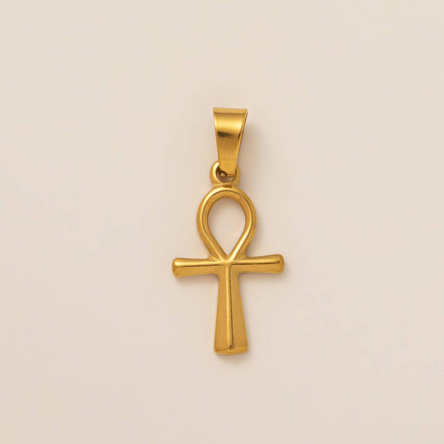 Vintage Gold Plated Stainless Steel Cross Geometric Rhinestone Charm Bar