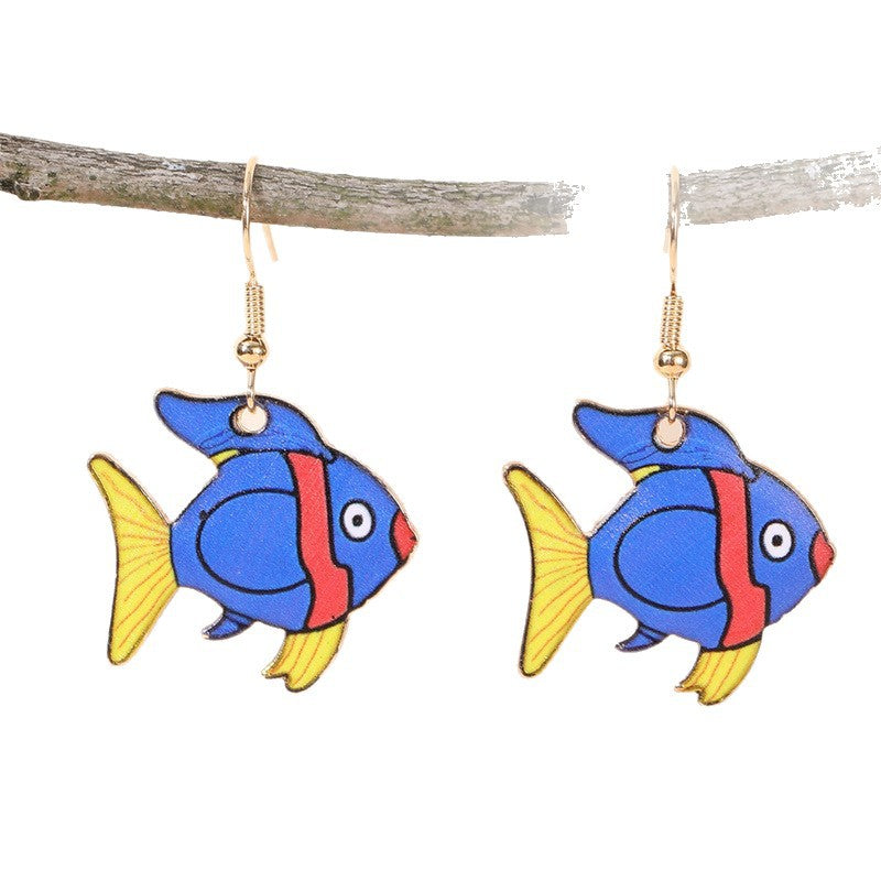 Pendientes de resina con forma de lazo minimalista para niños, con incrustaciones de perlas, para vacaciones en la playa y como recuerdo de viaje