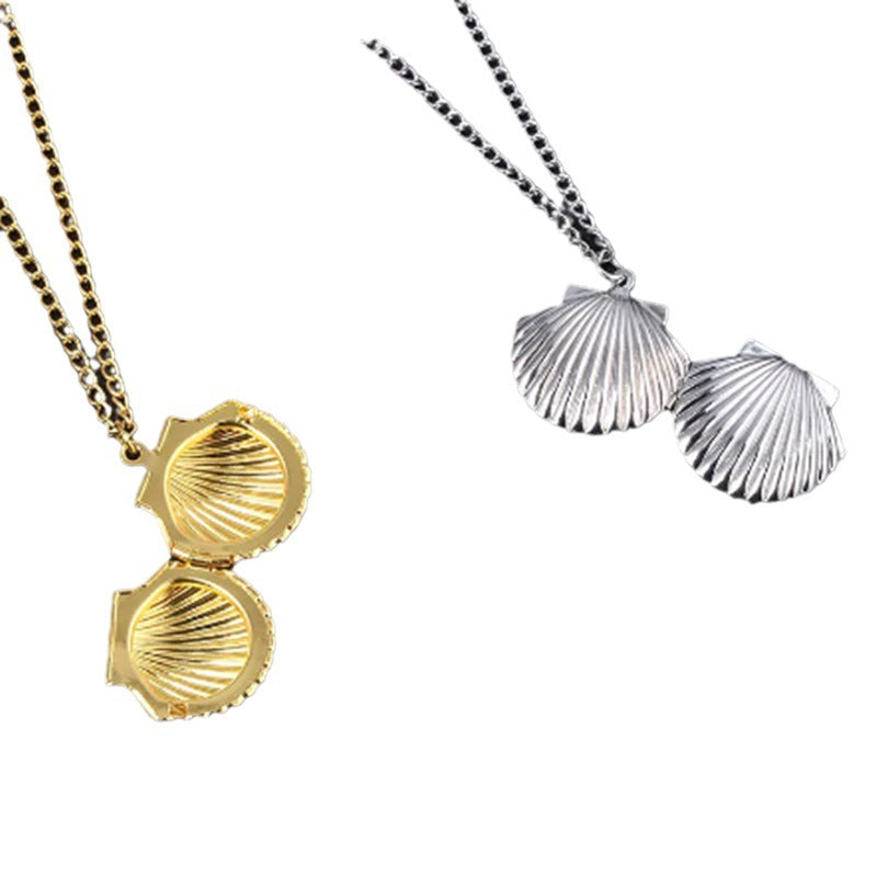 Natural Style Heart-Shaped Stainless Steel Necklace with Titanium Steel Pendant and Polished Finish for Women