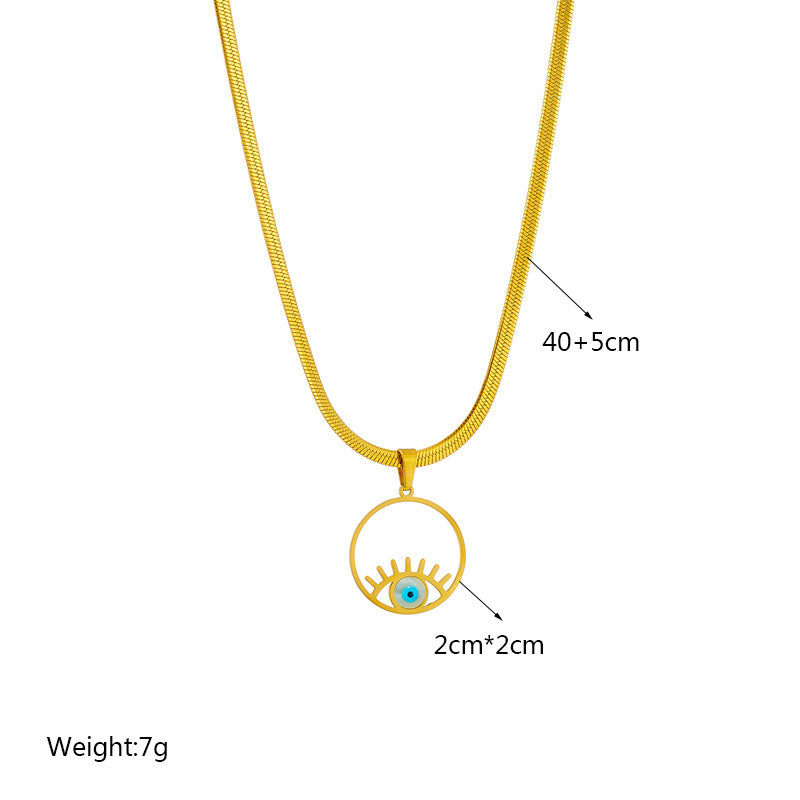 Collana Pendente Cuore a Doppio Strato Stile Minimalista con Ciondoli Quadrati con Strass Intarsiati e Rotondi in Perle su Catena in Acciaio Inossidabile