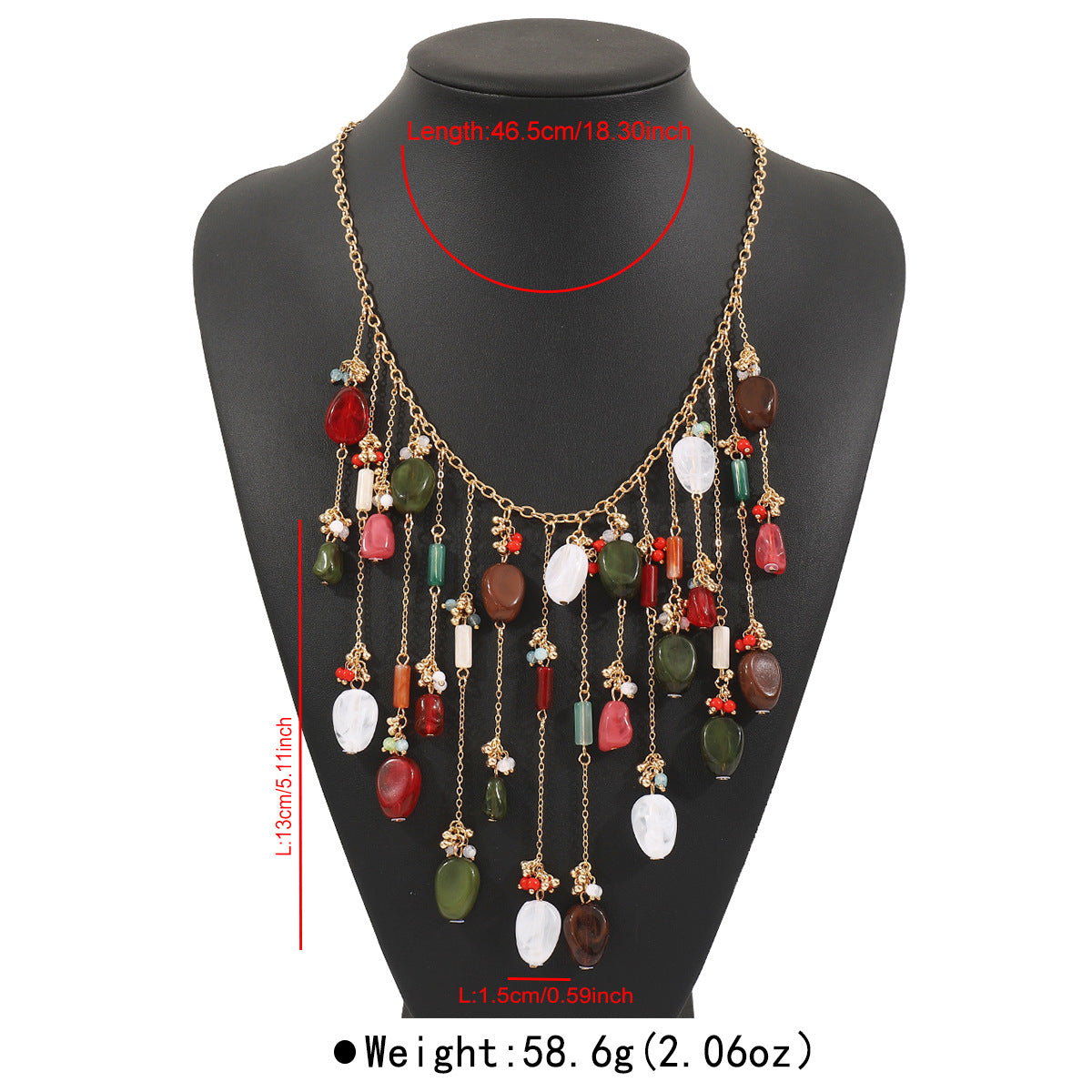 Collana con Pendente Geometrico Minimalista da Donna con Nappe Catena a Serpente in Lega di Zinco Stile Boemo Moderno Medaglione