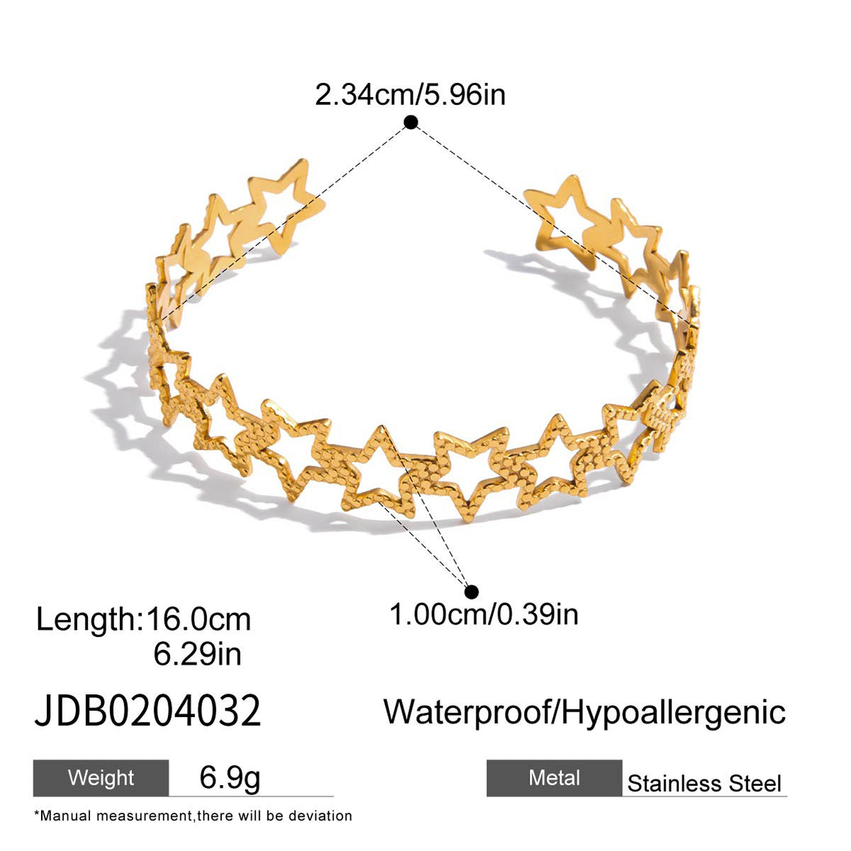 Pulsera de muelle de acero inoxidable geométrico para mujer con acabado chapado, accesorio de moda minimalista de lujo ligero