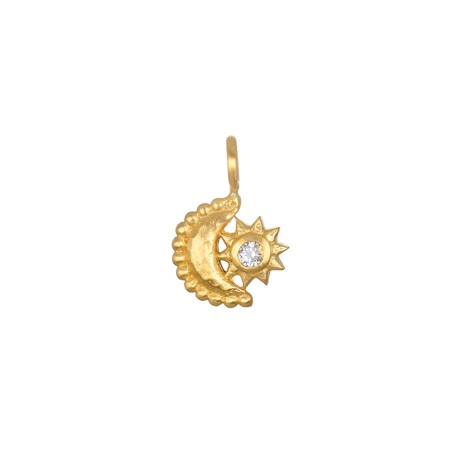 18K Gold Plated Stainless Steel Whisk Pendant Necklace with Cable Chain