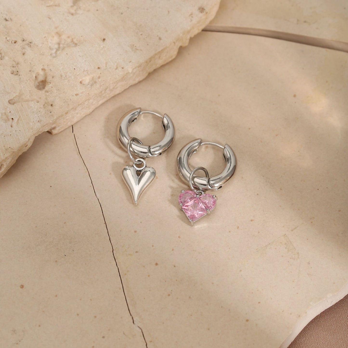 Minimalist Punk Cross Plated Alloy Earrings for Women