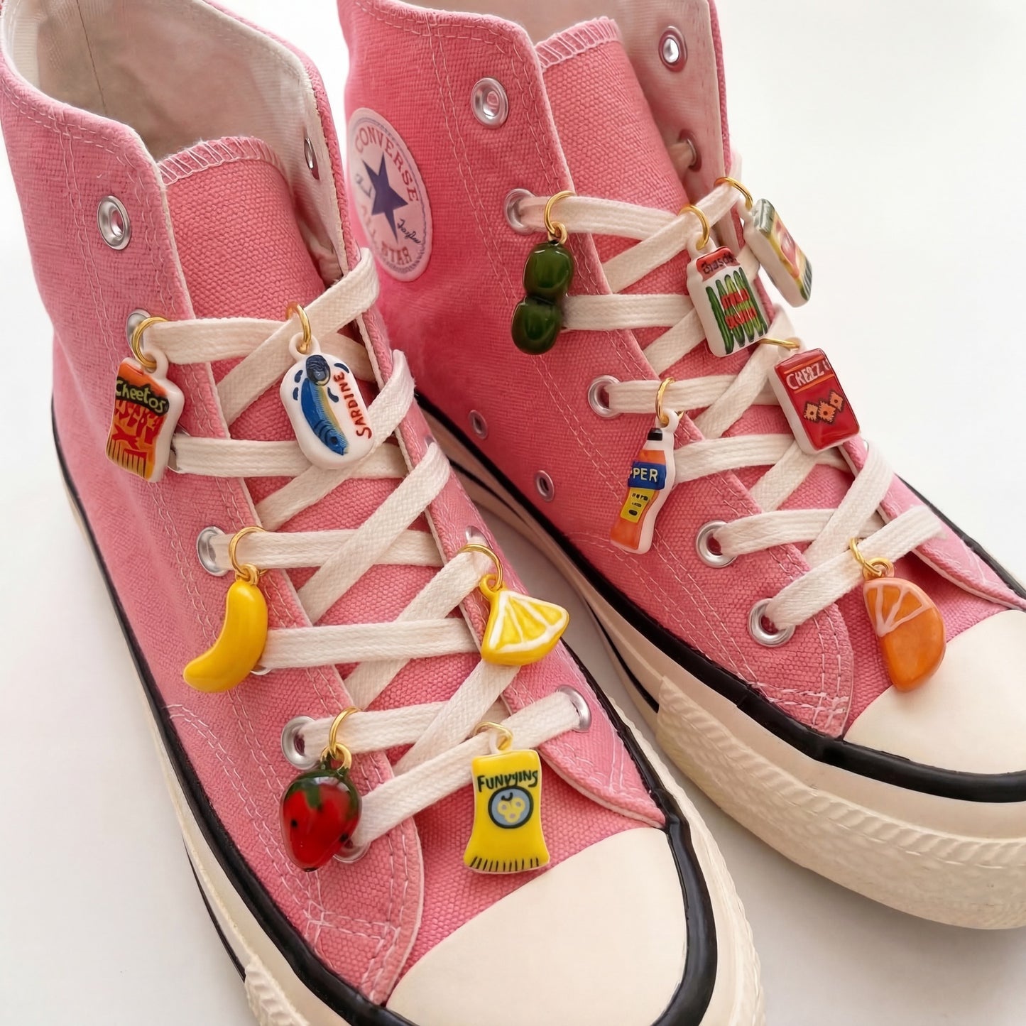 Sweet Plated Brass Fruit Shoe Charm Accessory