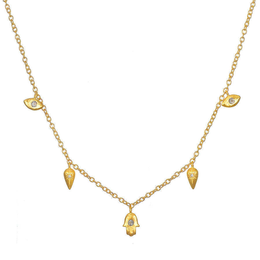 Collana con Pendente Vintage a Forma di Serpente da Donna con Intarsio di Zirconi su Catena in Rame Placcato