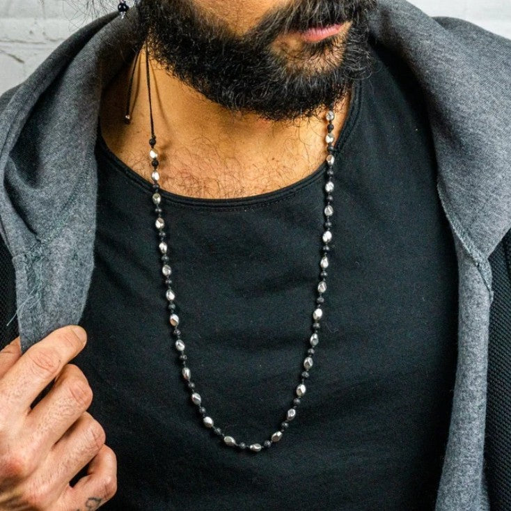 Hip-hop Vintage Geometric Round Alloy Pendant Necklace for Men and Women