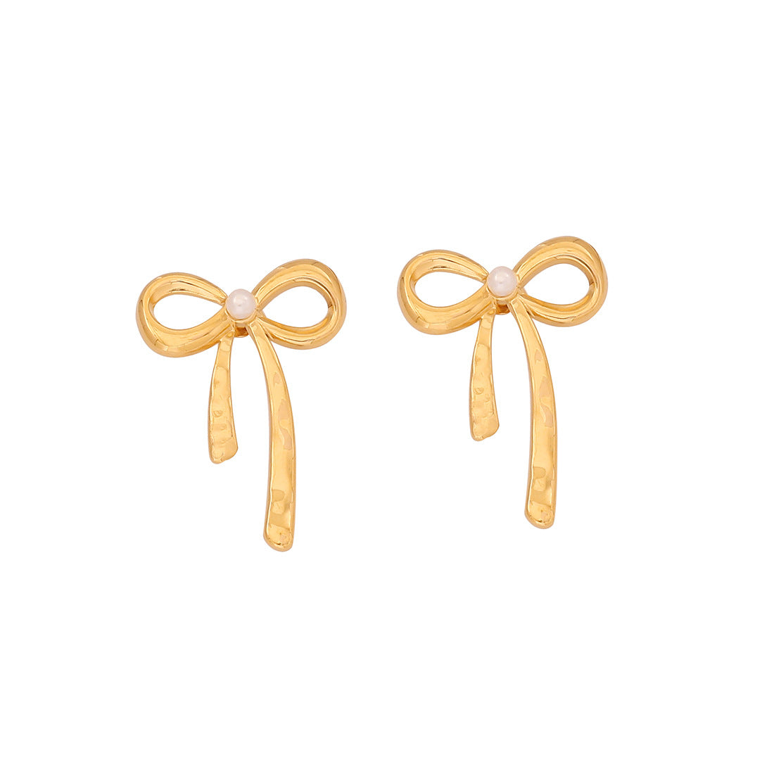 Fashionable Bow-Shaped Stainless Steel Necklace with Plated Finish for Women O-Chain Pendant Jewelry