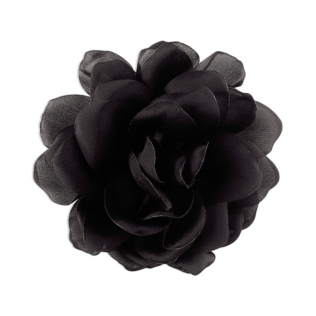 Broche vintage de tela hecho a mano con forma geométrica y diseño floral 3D para mujer