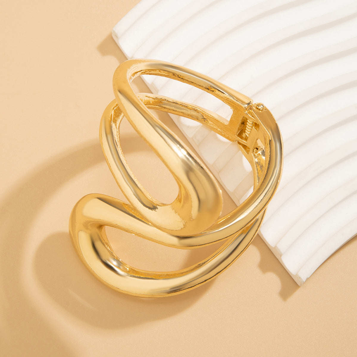 Collana girocollo a doppio strato in lega geometrica minimalista elegante per donna