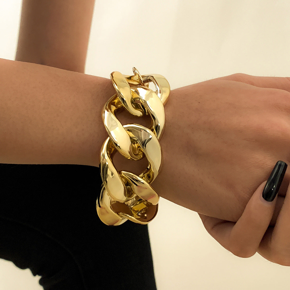 Punk Vintage Geometric Metal Plated Bracelet for Women