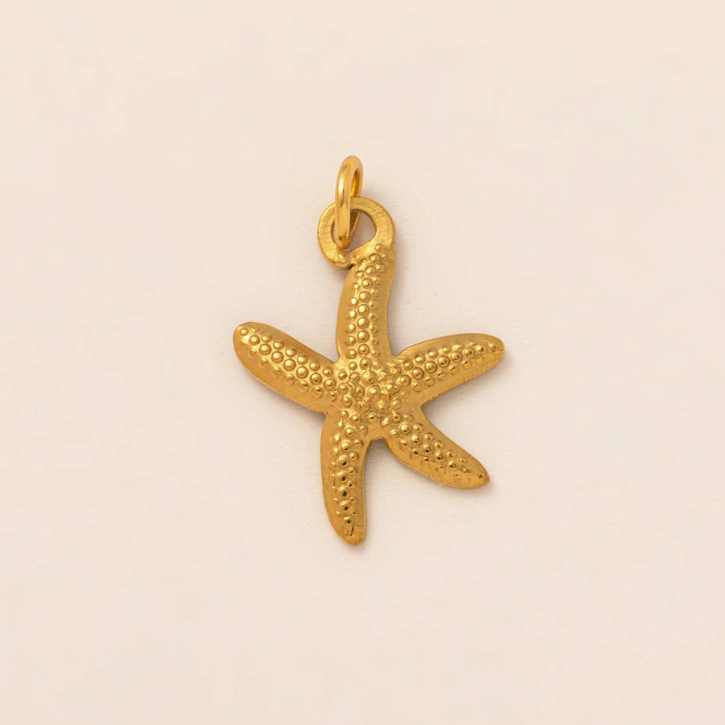 18K Gold Plated Stainless Steel Star Heart Charm Bar