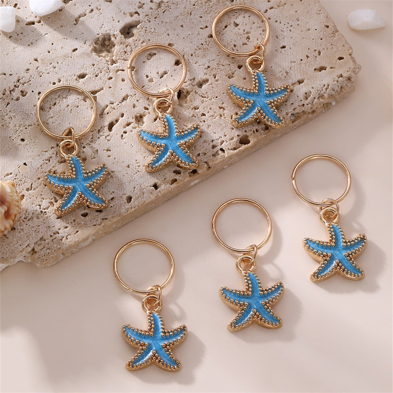 Juego de peinetas metálicas en forma de estrella minimalistas para niños con acabado chapado, accesorios para el cabello de trenzas sucias