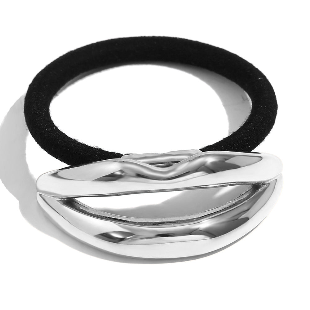 Vintage Butterfly Wing Hair Tie for Women Made of Stainless Steel with 18K Gold Plating