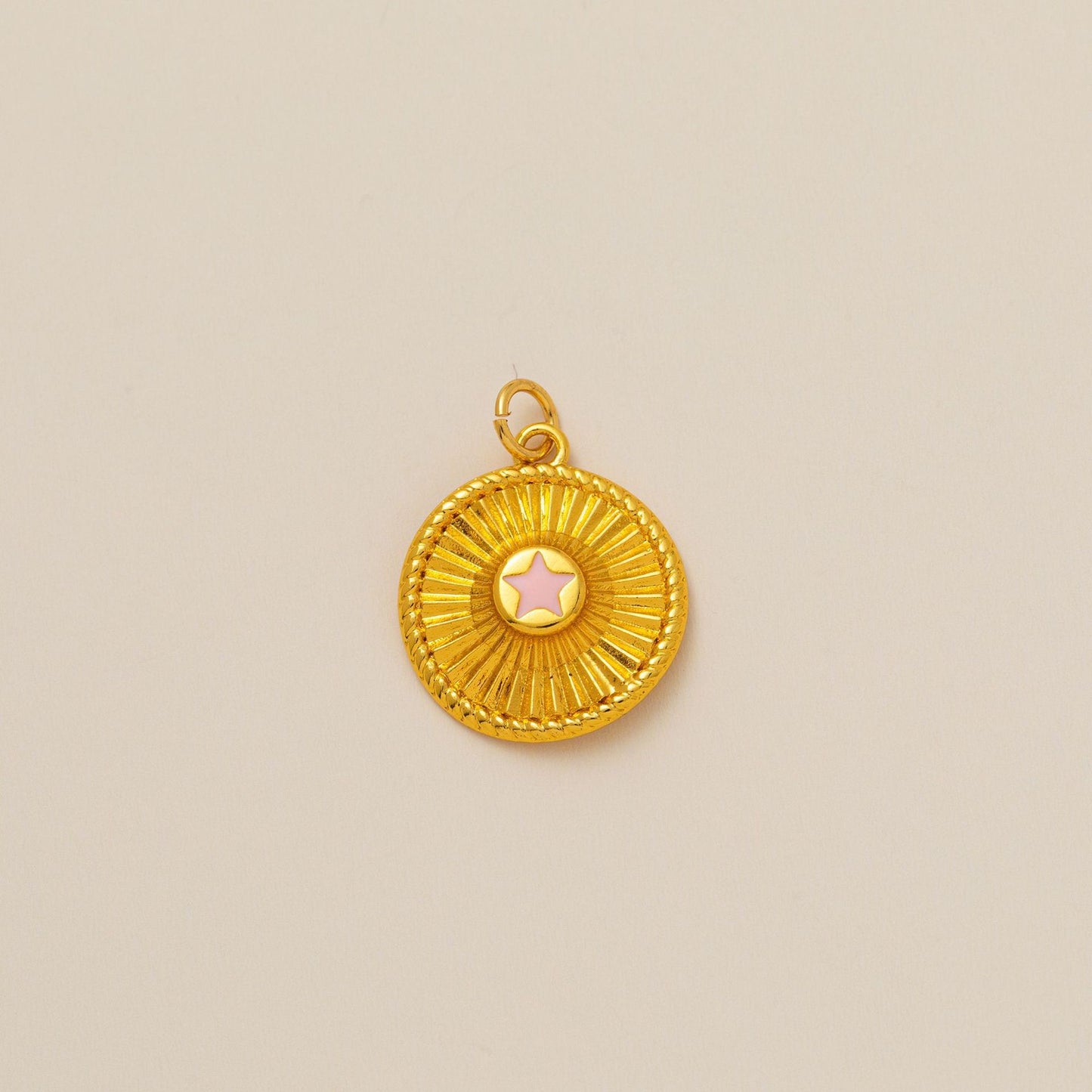 Casual Brass Plated Cubic Zirconia U-Shaped Pendant DIY Necklace Charm Bar with Corn Chain