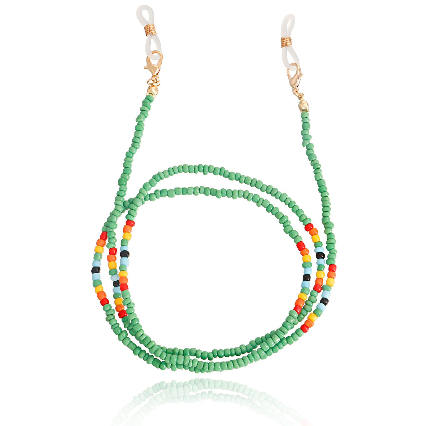 Colorful Alloy Ball Chain Glasses and Mask Holder