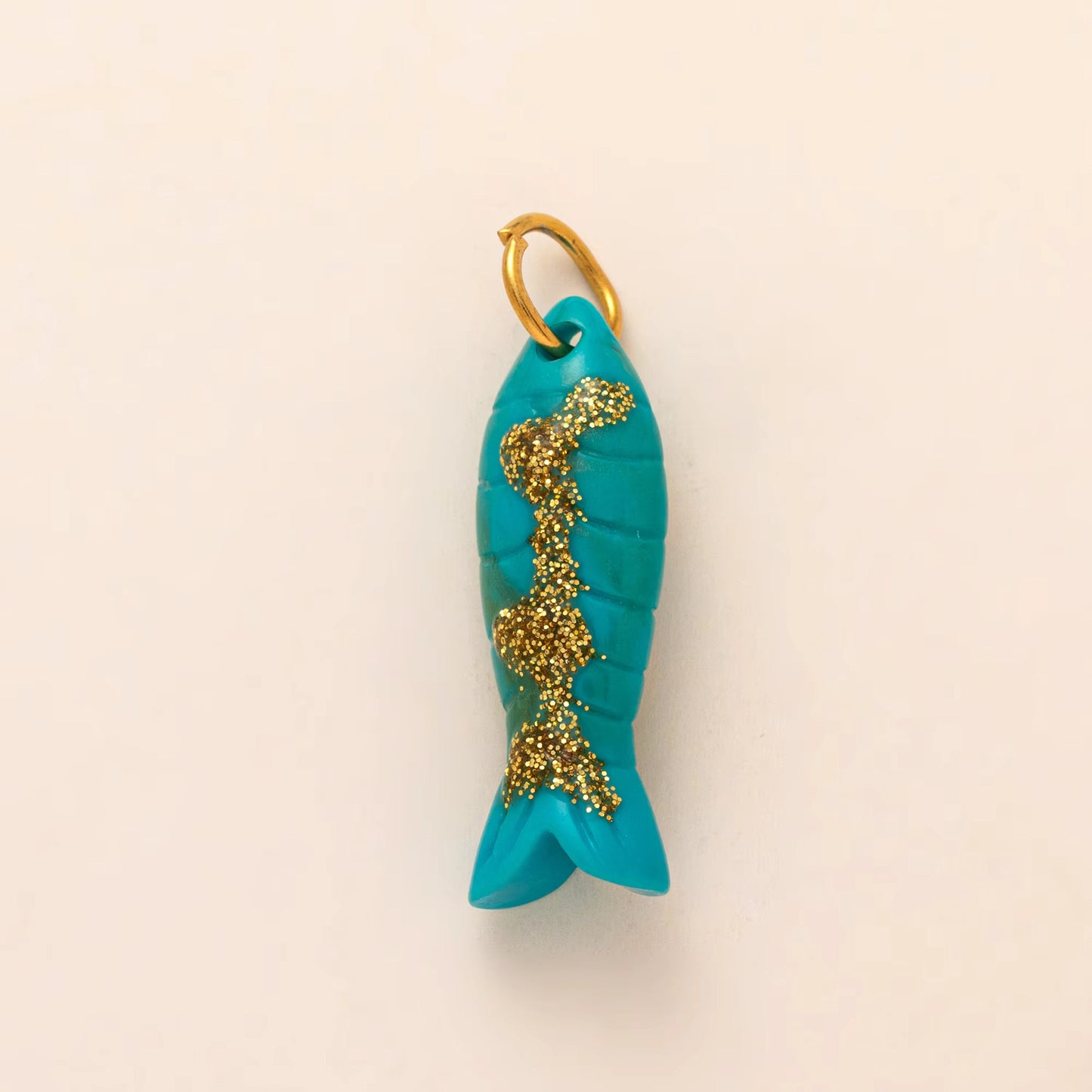 18K Gold Plated Stainless Steel Ocean Series Charm Bar Pendant