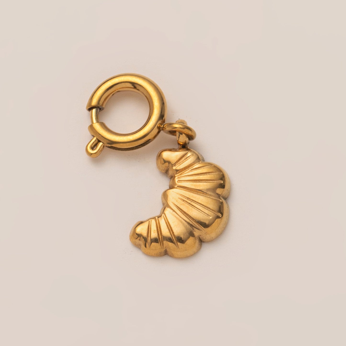 Minimalist Geometric Stainless Steel Cubic Zirconia Inlay Pendant Charm Bar 18K Gold Plated