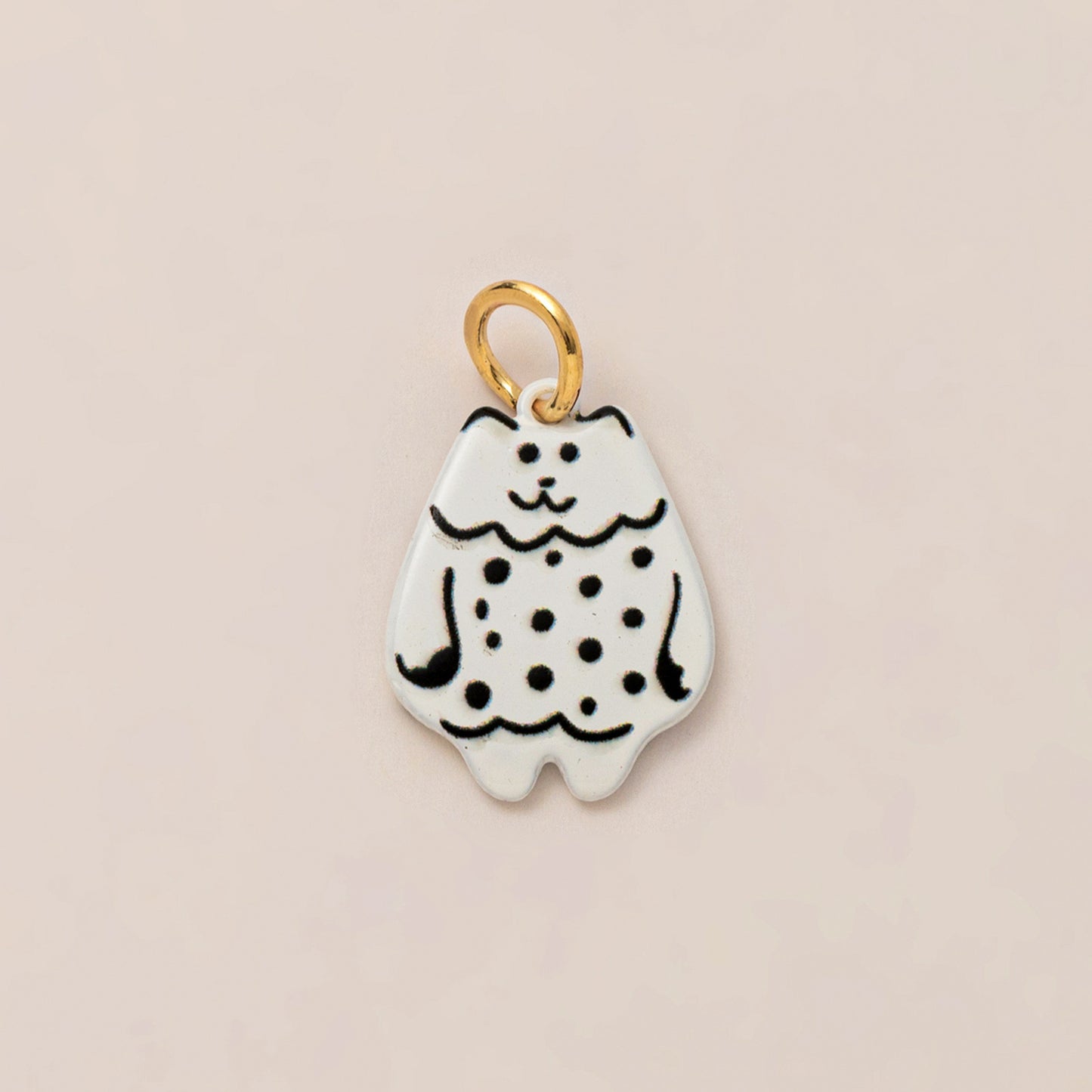 Luxury Casual Hand-Painted Animal Ceramic Pendant Stainless Steel Necklace for Unisex