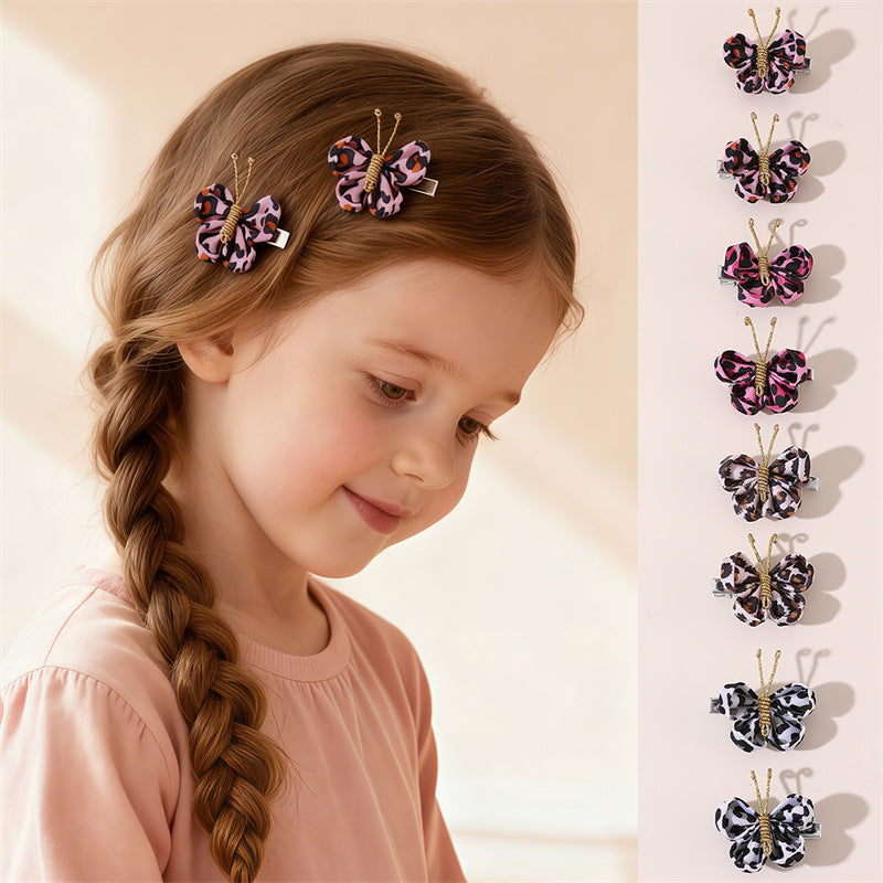 Natural Style Bow-Shaped Polyester Hair Clip for Girls with Ruffled and Mesh Details, Duckbill Hairpin in Princess Collection