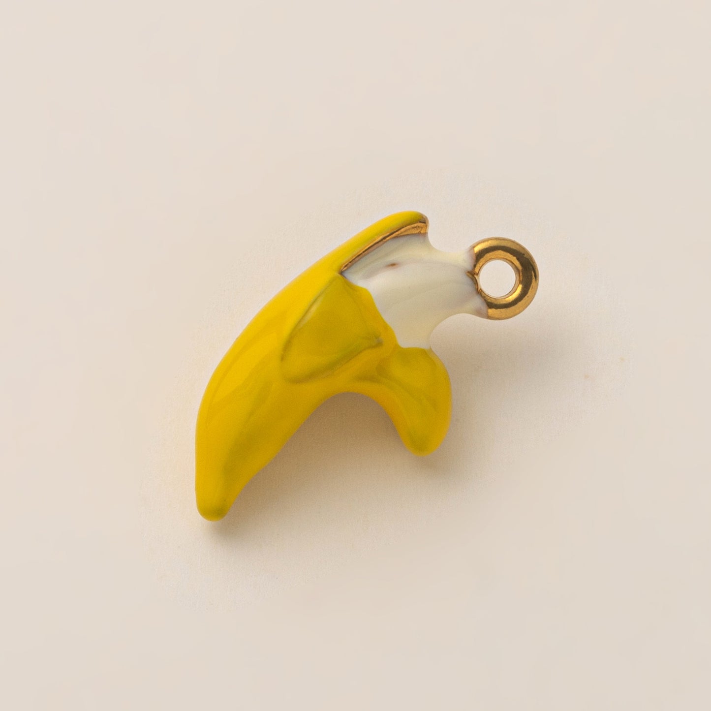 Vintage Stainless Steel PVD Gold Plated Abstract Fruit DIY Charm Bar