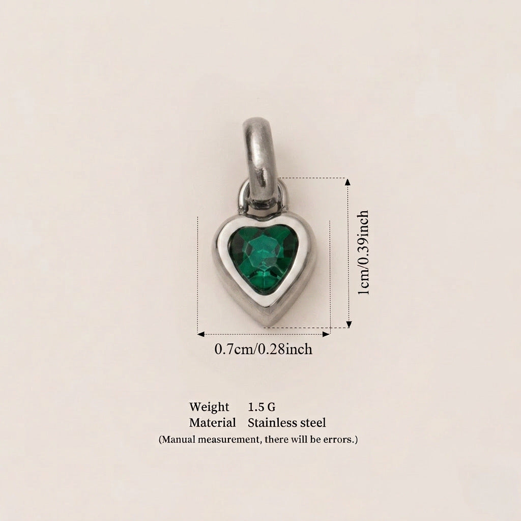 Minimalist Stainless Steel Heart Letter DIY Charm Bar Pendant Plated Necklace for Women