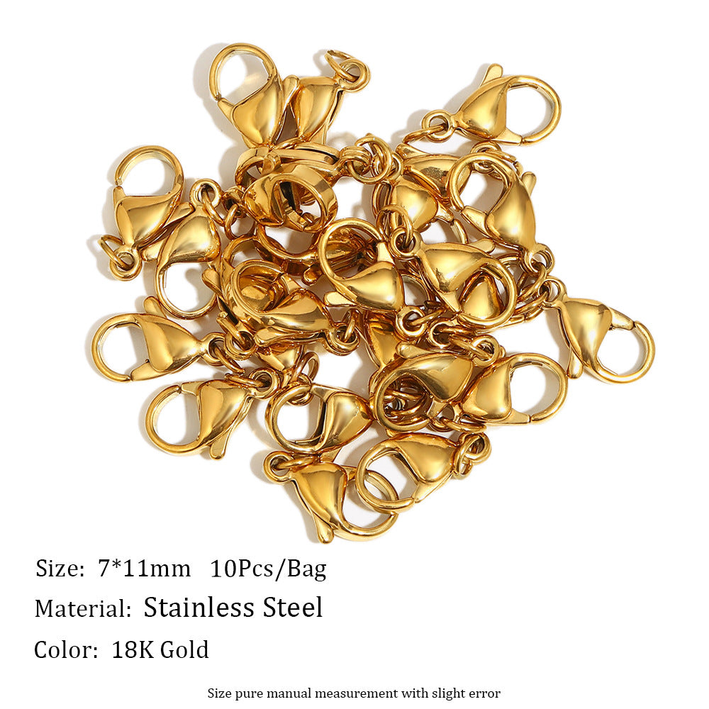 Minimalist Stainless Steel 18K Gold Plated Round DIY Charm Bar Findings