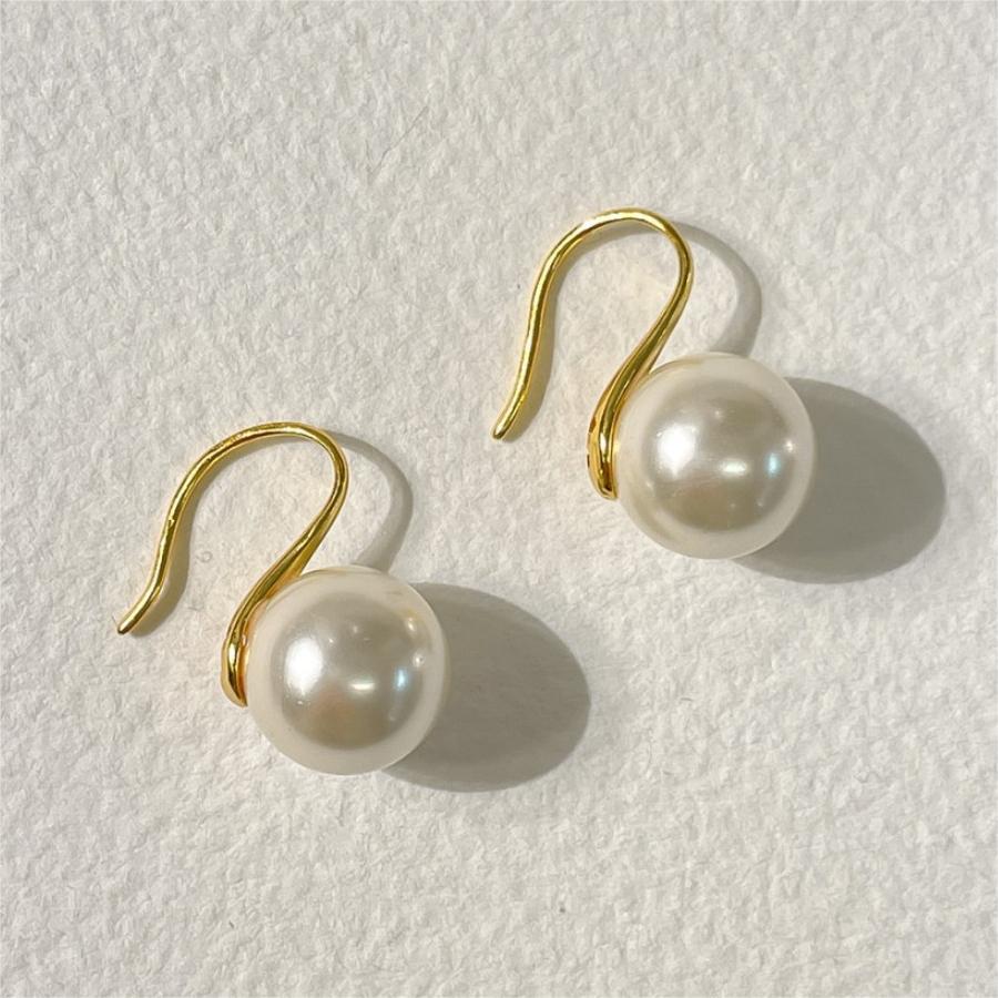 Orecchini da donna in argento sterling 925 placcato a forma di lettera, stile coreano minimalista